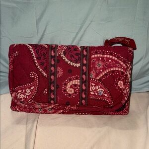 Vera Bradley Burgundy Paisley Clutch